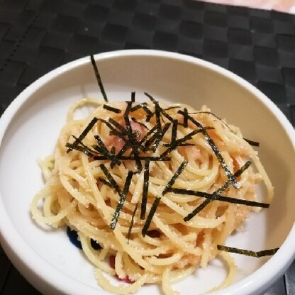 明太子が麺に絡んでとっても美味しく作り上げることができました★